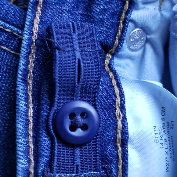 Levi's 511 Performance Stretch Jeans Youth Size 14R๐26" Waist X 28" Inseam - Picture 13 of 14